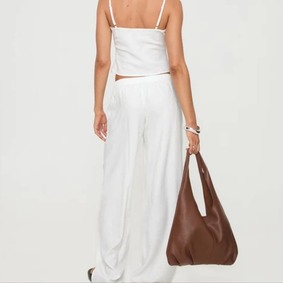 Princess Polly Paigy Set White Pant Set with Minimalist Design - Picture 2 of 14